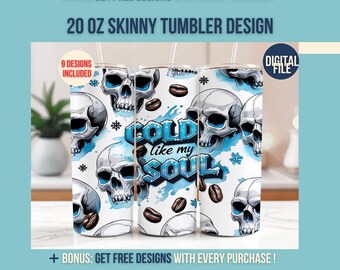 Cold Like My Soul Png, Skeleton Png, Halloween Png, Spooky Season Png, Coffee Halloween Png, Trendy Halloween Png, Fall Png, Sublimation