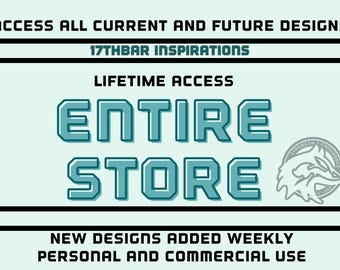 Entire Store Bundle Lifetime Access to All Tumbler PNG Designs Whole Shop Google Drive Mega Pack Commercial License Whole Store Past Future
