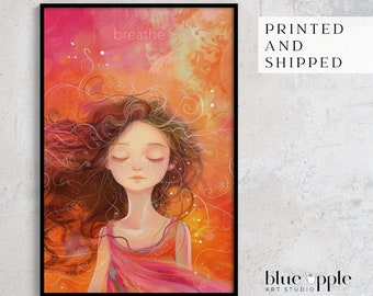 Stampa artistica di meditazione rilassante: poster di serenità spirituale