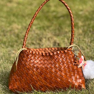 Drachentasche, personalisiertes Muttertagsgeschenk, Schultertasche, Einkaufstasche, Muttertagsgeschenk, gewebtes Ledertasche, Oma Geschenk, Sommerferientasche