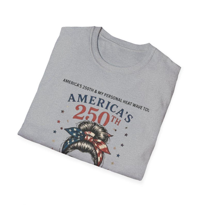 Camiseta de la gira de la ola de calor número 250 de Estados Unidos / Gafas de sol patrióticas Rosie Bandana imagen 2