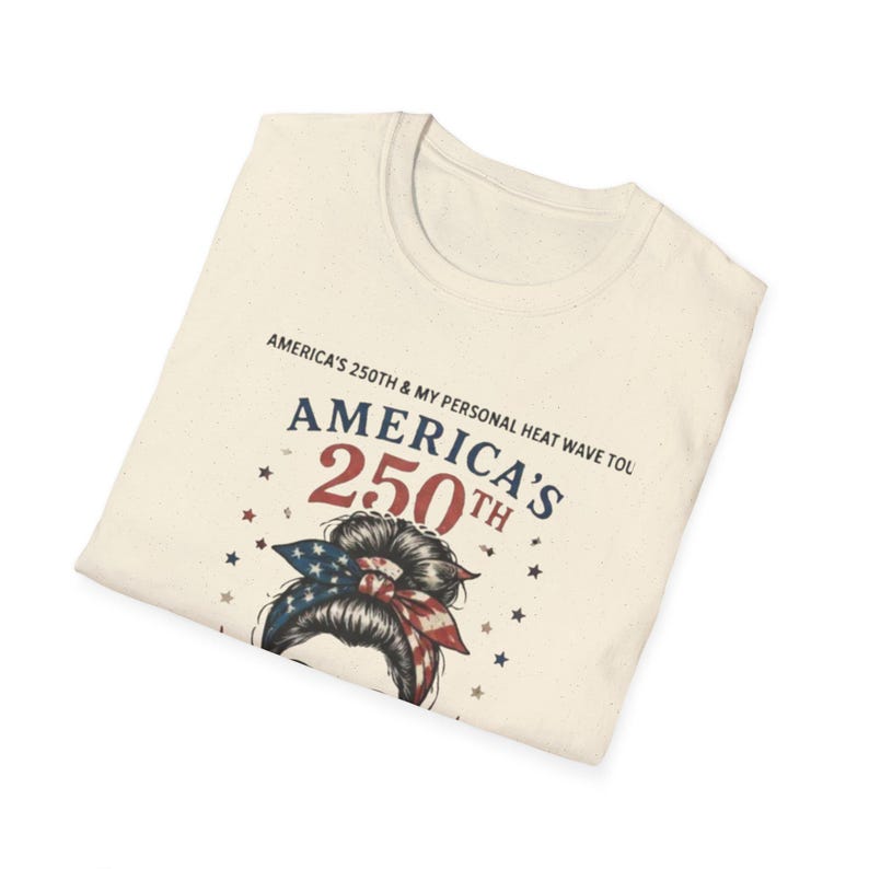 Camiseta de la gira de la ola de calor número 250 de Estados Unidos / Gafas de sol patrióticas Rosie Bandana imagen 3