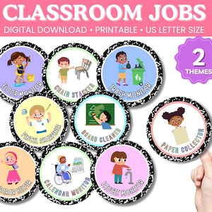 Composition Notebook Decor Class Jobs Editable & Classroom Job Application for Pastel and Composition Notebook Classroom Decor Theme