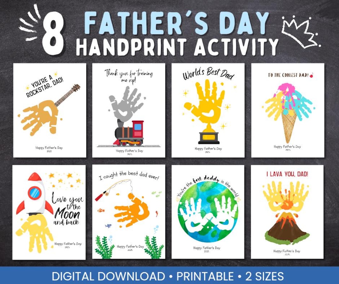 Father's Day Printable, Fathers Day Art Bundle, Fathers Day Gift ...