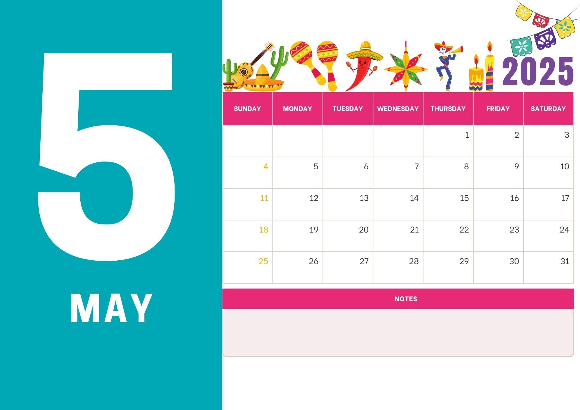 Druckbarer Kalender 2025, Kalender 2025, Kalender 2025, Kalender 2025