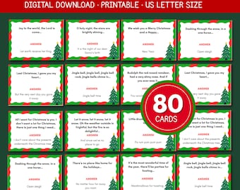 Christmas Hymns Finish the Lyrics Game Christmas Song Game Church Songs Trivia Quiz Fun Christmas Games Teens Adults Christian Games