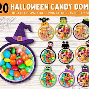 Halloween Candy Dome Bündel | Gruseliger Leckerbissenhalter, Party Favor Display & Süßes oder Saures Tischdekoration | Spaß-Halloween-Geschenk-Idee