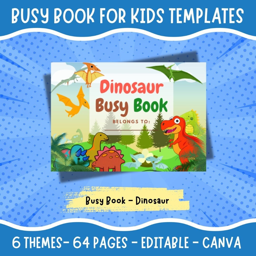 Mega Busy Book Printable Bundle Toddler Learning Binder Editable ...