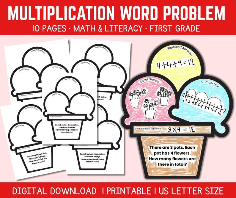 Multiplication Word Problem Worksheets for Kids – Math Practice ...