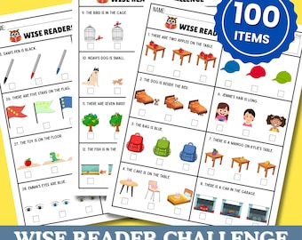 Reading Comprehension Worksheets | Simple Sentences Practice | Kindergarten Grade 1 Reading Activity | Printable PDF Literacy Center