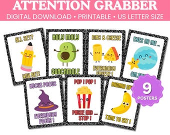Classroom Callbacks Fun Teacher Attention Grabbers Call and Response Cards Classroom Management