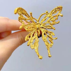 24K Pure Gold, 24K Gold Ring, Gold Butterfly Ring, Pure Gold Ring, Solid Gold Ring, Pure Gold Jewelry, Gold Wedding Ring