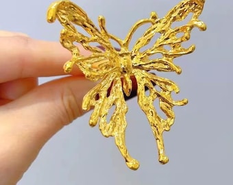 24K Pure Gold, 24K Gold Ring, Gold Butterfly Ring, Pure Gold Ring, Solid Gold Ring, Pure Gold Jewelry, Gold Wedding Ring