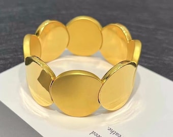 24K Pure Gold, 24K Gold Bracelet, Gold Round Bracelet, Pure Gold Bracelet, Solid Gold Bracelet, Pure Gold Jewelry