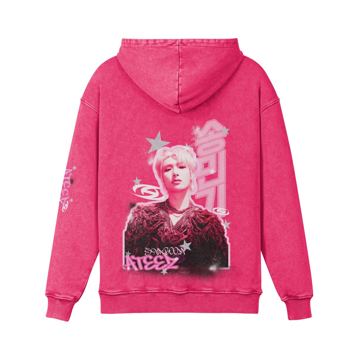 ATEEZ × 韓国限定 フーディトレカ ミンギ Pink The Vandy タレントカード
