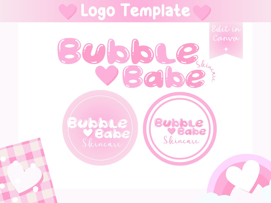 customize 12,310+ pink logo templates online - canva... Logo Design Template, Editable in Canva Small Business Colorful Logo ...