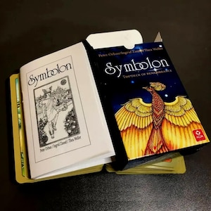 Cartes de tarot symbolon/78 grandes cartes/intrigues psychothérapeutiques + brochure-instructions/outil intéressant pour la divination + cadeau surprise