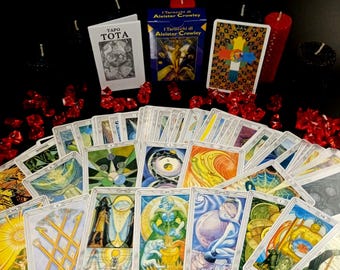 Mazzo di tarocchi Thoth di Aleister Crowley, 78 carte, design esoterico