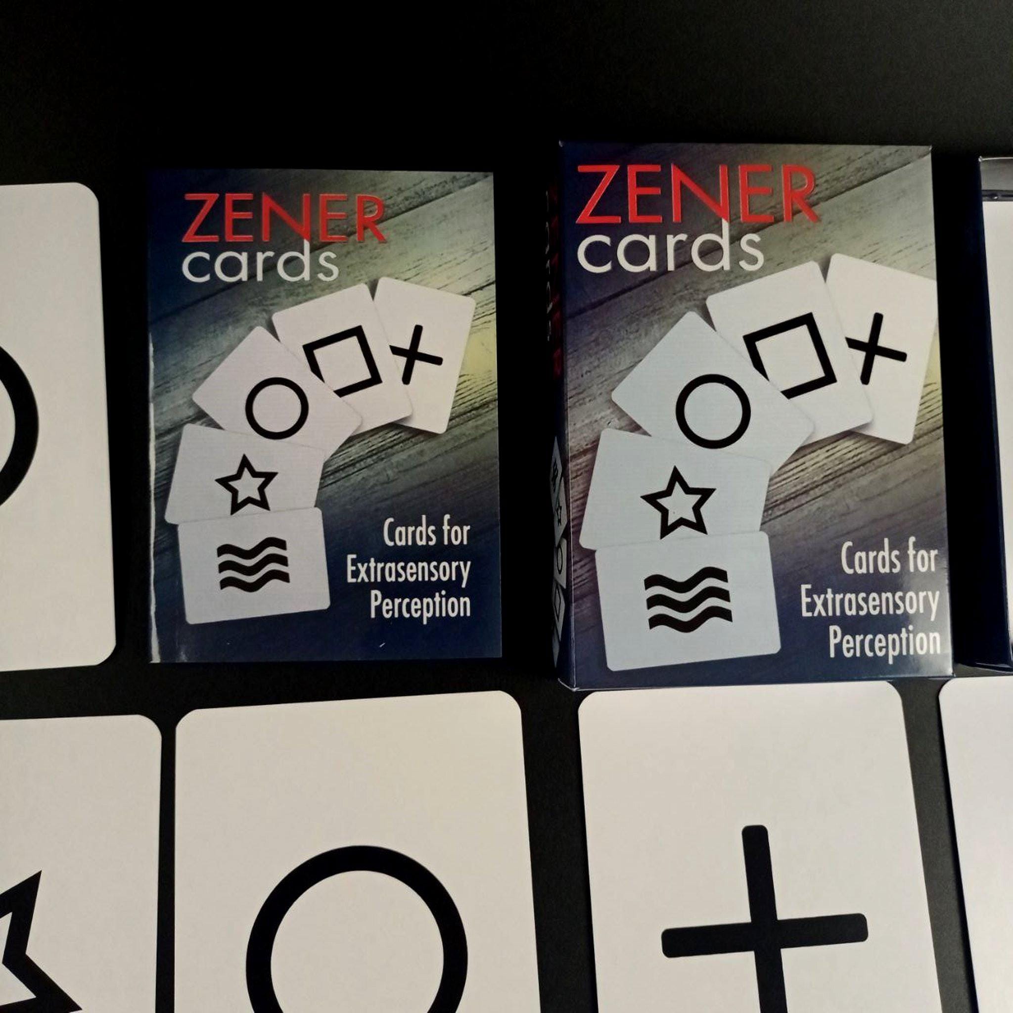 Zener Karten Hardbox Set – 25 ESP-Karten + Mehrsprachiges Handbuch Für Parapsychologie-Experimente
