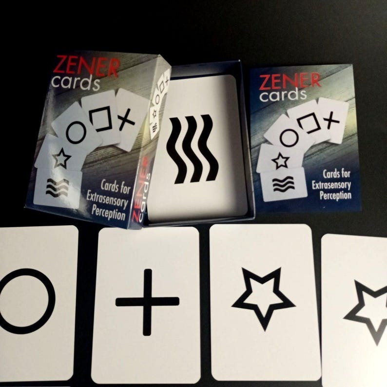 Zener Cards, ESP Test, Extrasensory Perception, Gift Box - Etsy