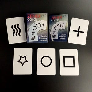 Zenerkaarten in geschenkverpakking + gedetailleerde instructies. Magisch hulpmiddel voor psychologen, parapsychologen, paranormaal begaafden. Orakel + verrassingscadeau