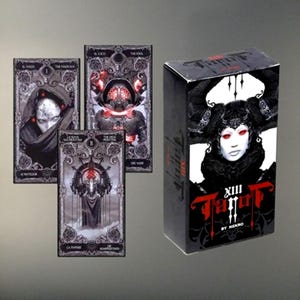 XIII Tarot di Nekro/Carte dei Tarocchi Gotici di Fournier per Lettori di Tarocchi Esperti/Pratica Spirituale e Valore Artistico+Regalo a Sorpresa