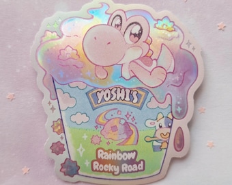Pink Yoshi Ice Cream Sticker