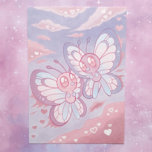 Butterfree Pokemon Kunstdruck