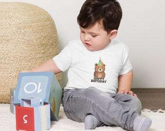 Happy Birthday Toddler Short Sleeve Tee