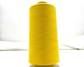 Yellow Thread, Sewing Thread Destash, Gift for Quilter, Gift for Sewer, Gift for Sewist, Crafty Gifts for Mothers Day, 5000 yards Polyester