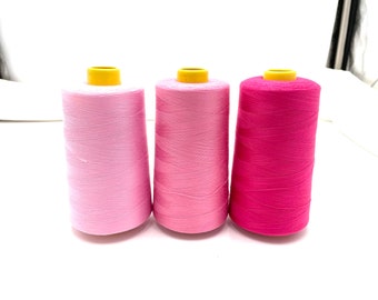 Pink Thread, Fuschia Pink Thread, Sewing Thread Destash, Gift for Quilter, Gift for Sewer, Gift for Sewist, Crafty Gifts for Mothers Day