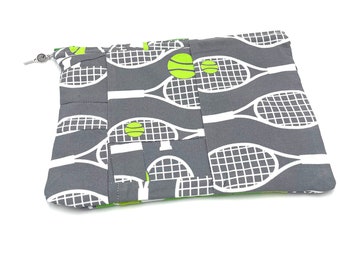 Tennis Toiletry Bag, Travel Accessory Pouch for Women, Make Up Bag for Girls, Tennis Player Gift, Tennis Coach Gift, Best Friend Birthday