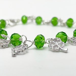 Shamrock Bracelet for Women, Plus Size Bracelet, Celtic Bracelet Silver, Best Friend Birthday Gift for Her, Unique Gift Women Who Has Every