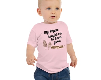 Papaw Morels Black Print Baby T-Shirt