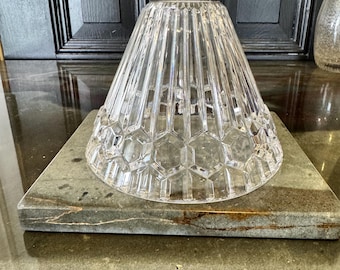 Vintage glass fairy light shade