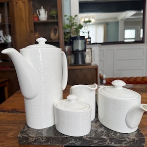Royal Doulton Bone China Bachelor’s Teapot set.  Made in England.
