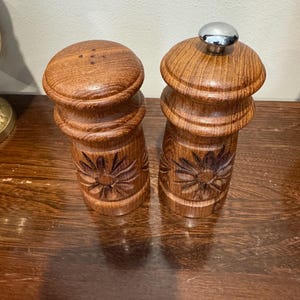Wood Salt Shaker and Pepper mill