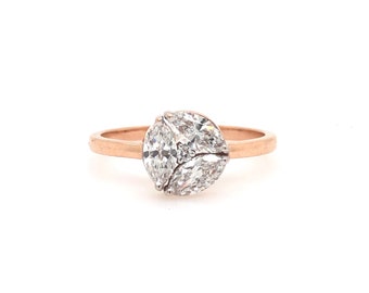 Marquise Solitare Ring: Crafted for Love (HJS10)