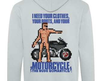 ARNIE TERMINATOR Give Me your Motorrad Unisex Kontrast Hoodie RÜCKDRUCK