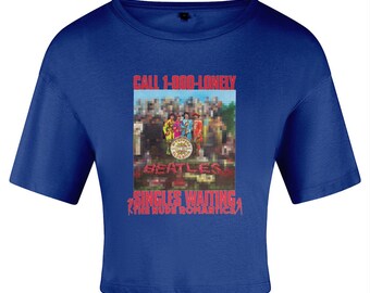 Die Beatles Sgt Peppers' Lonely Hearts Damen-Kurz-T-Shirt