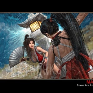 Mai Shiranui Limited Edition Poster( King of Fighters , Dead or Alive ,Street Fighter ) Art Retro Arcade Girl Japanese Videogame Print