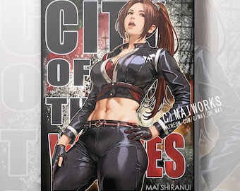 Exclusive Mai Shiranui 不知火 舞  Fatal Fury City of the Wolves inspired Poster (King of Fighters,Dead or Alive , Street Fighter 6) Print