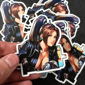 Cute MAI SHIRANUI art Sticker | Fatal Fury : City of the Wolves | Retro Arcade & Neo Geo Inspired Laptop Decal