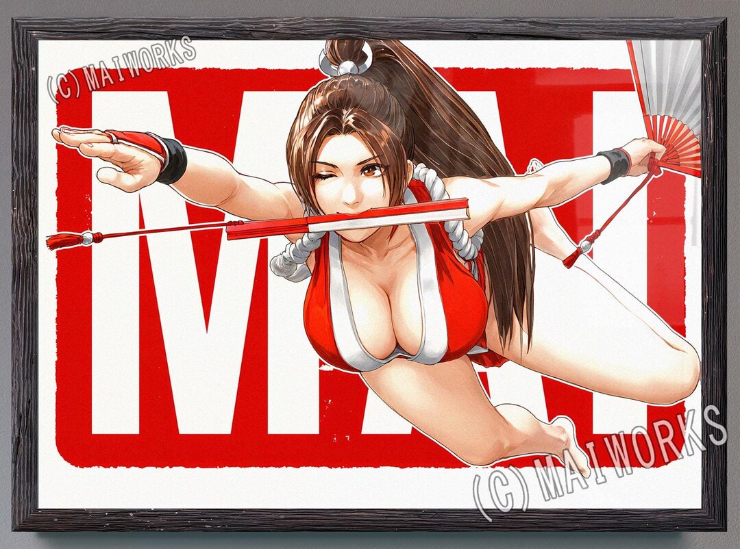 mai-shiranui-sexy-art-print-king-of-fighters-dead-or-alive-street