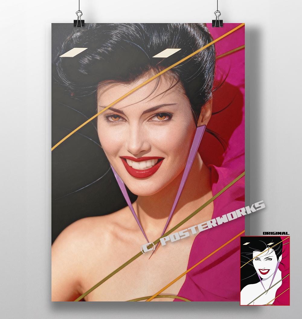 PATRICK NAGEL リトグラフポスター Patrick nagel poster - Etsy 日本