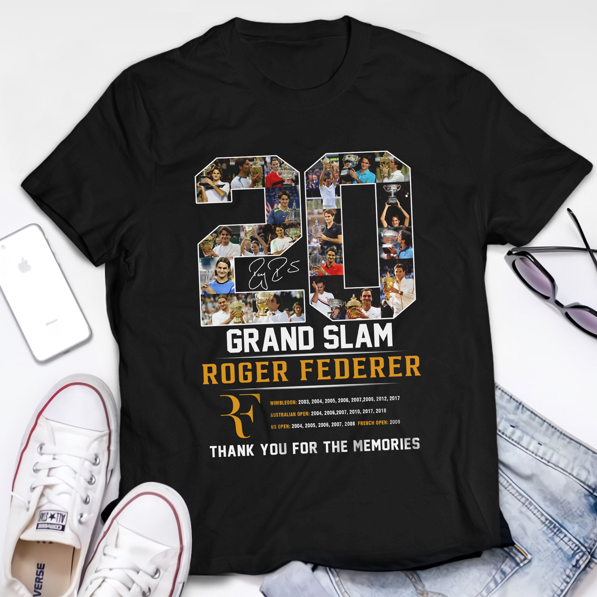 Discover Roger Federer - Danke Für All Die Unzähligen Erinnerungen - Roger Federer zum Ruhestand aus Tennis T-Shirt