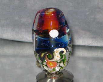 Evening at the Beach Focal Glass Lampwork bead - 3490