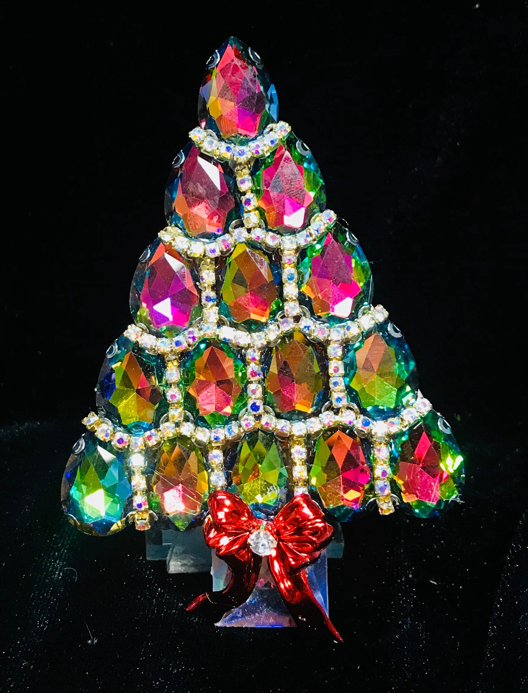 Copperton Lane: Warner Rhinestone Christmas Tree With Candles