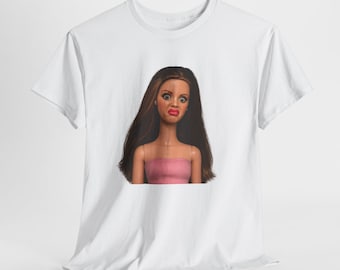 Disgusted Doll Graphic Tee, Sarcastic Mood Shirt, Relatable Statement Apparel