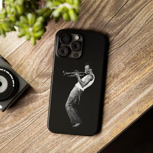 Miles Davis-telefoonhoesje, slim telefoonhoesje voor jazzmuzikant - stijlvolle accessoires voor muziekliefhebbers, cadeaus voor muzikanten, hoesjes